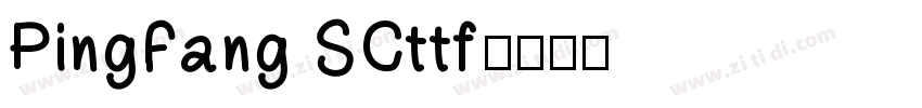 PingFang SCttf字体转换